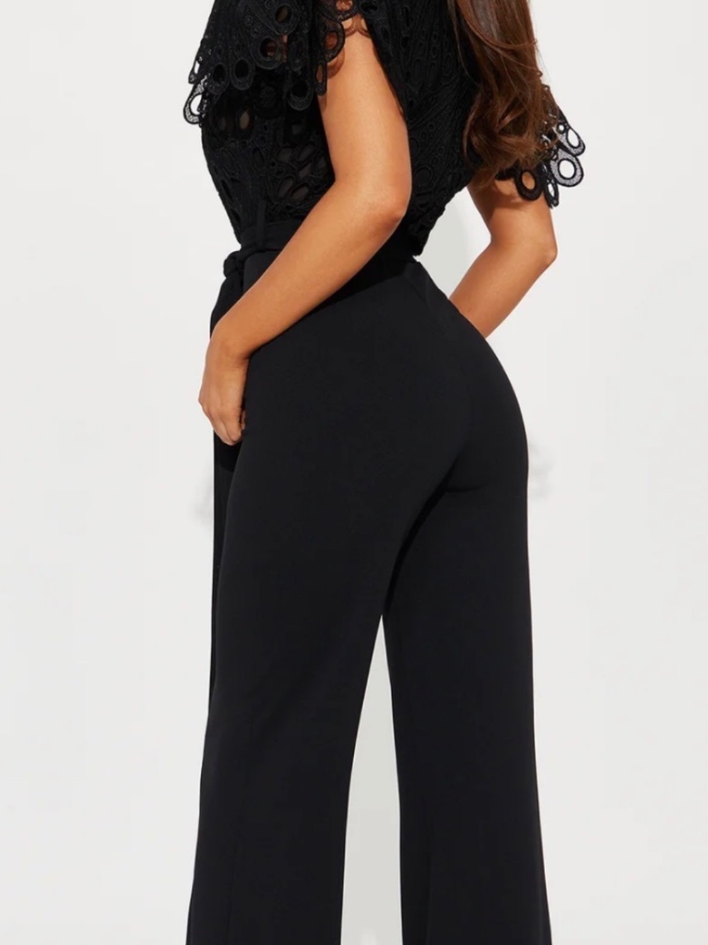 Black Crepe Jumpsuit - Picture 5 of 10